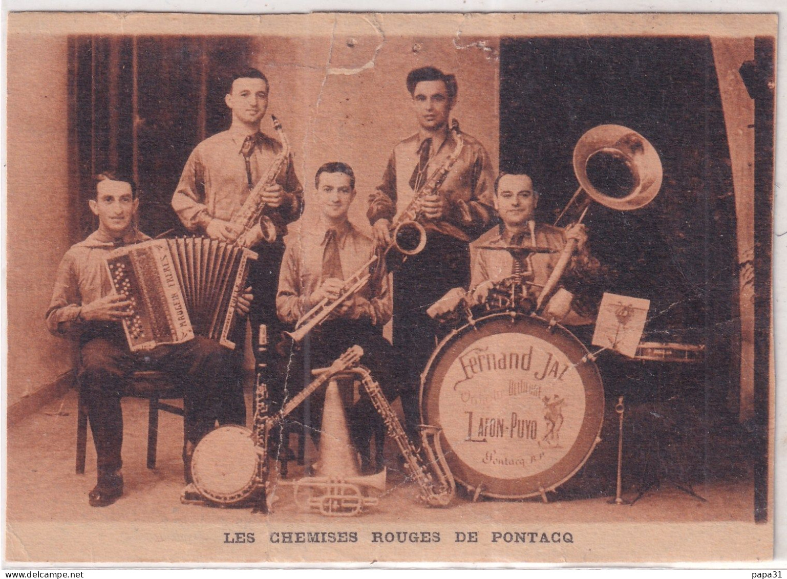 Orchestre " LES CHEMISES ROUGES DE PONTACQ " - Pontacq