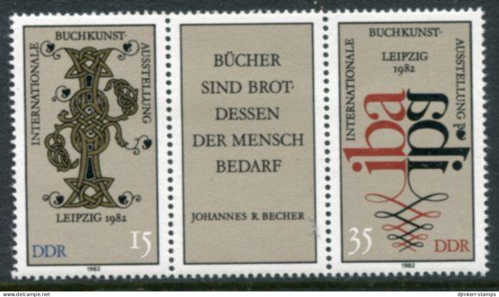 DDR 1982 Book Art Exhibition.MNH / **.   Michel 2697-98 - Neufs