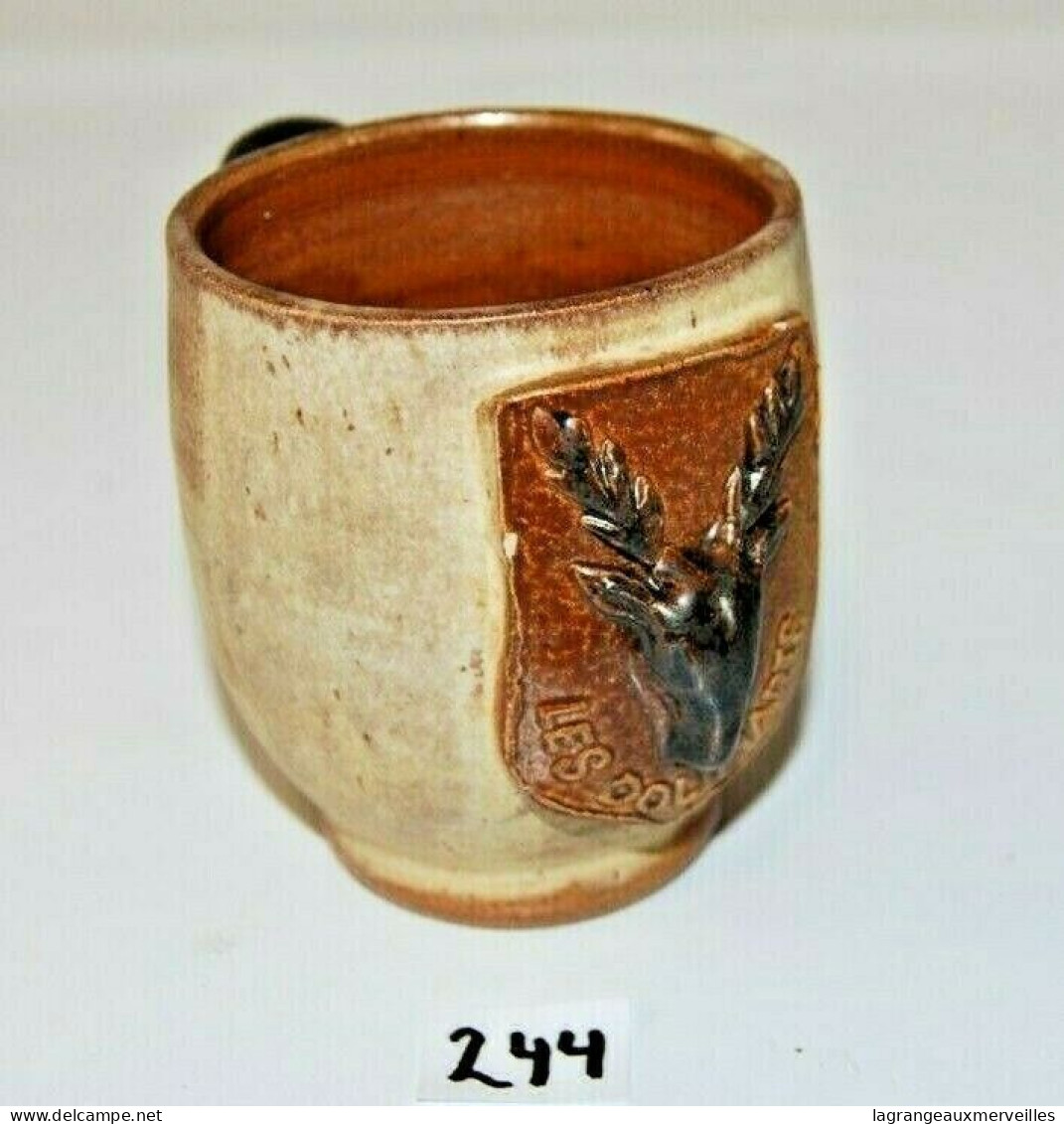 C244 Ancienne Tasse - Chope - En Grés - Signée ?? - Tasas