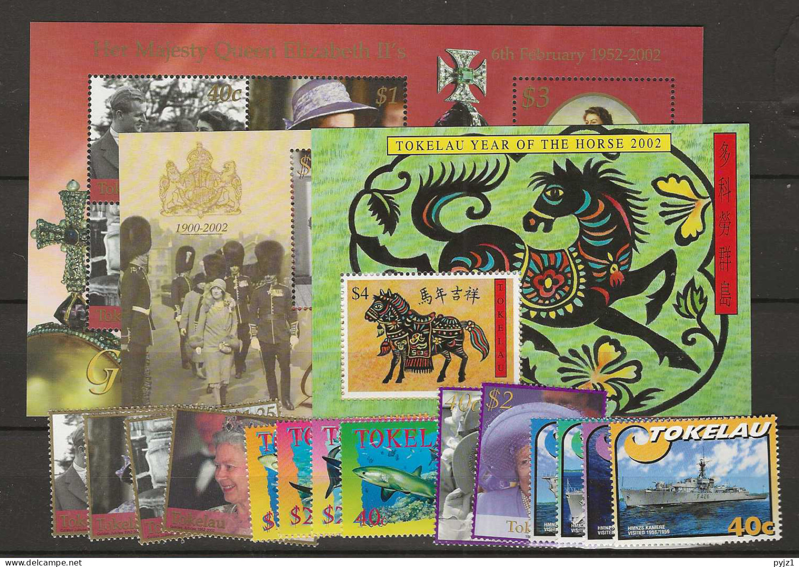 2002 MNH Tokelau Year Collection Postfris** - Tokelau