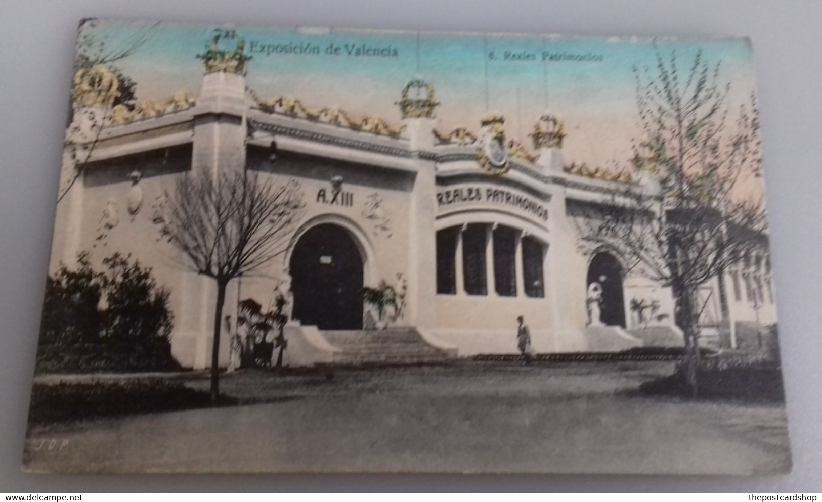 POSTAL EXPOSICION NACIONAL EN VALENCIA  No.8 Reales Patrimonlos - ENTRADA DEL PALACIO DE BELLAS ARTES UNUSED - Valencia