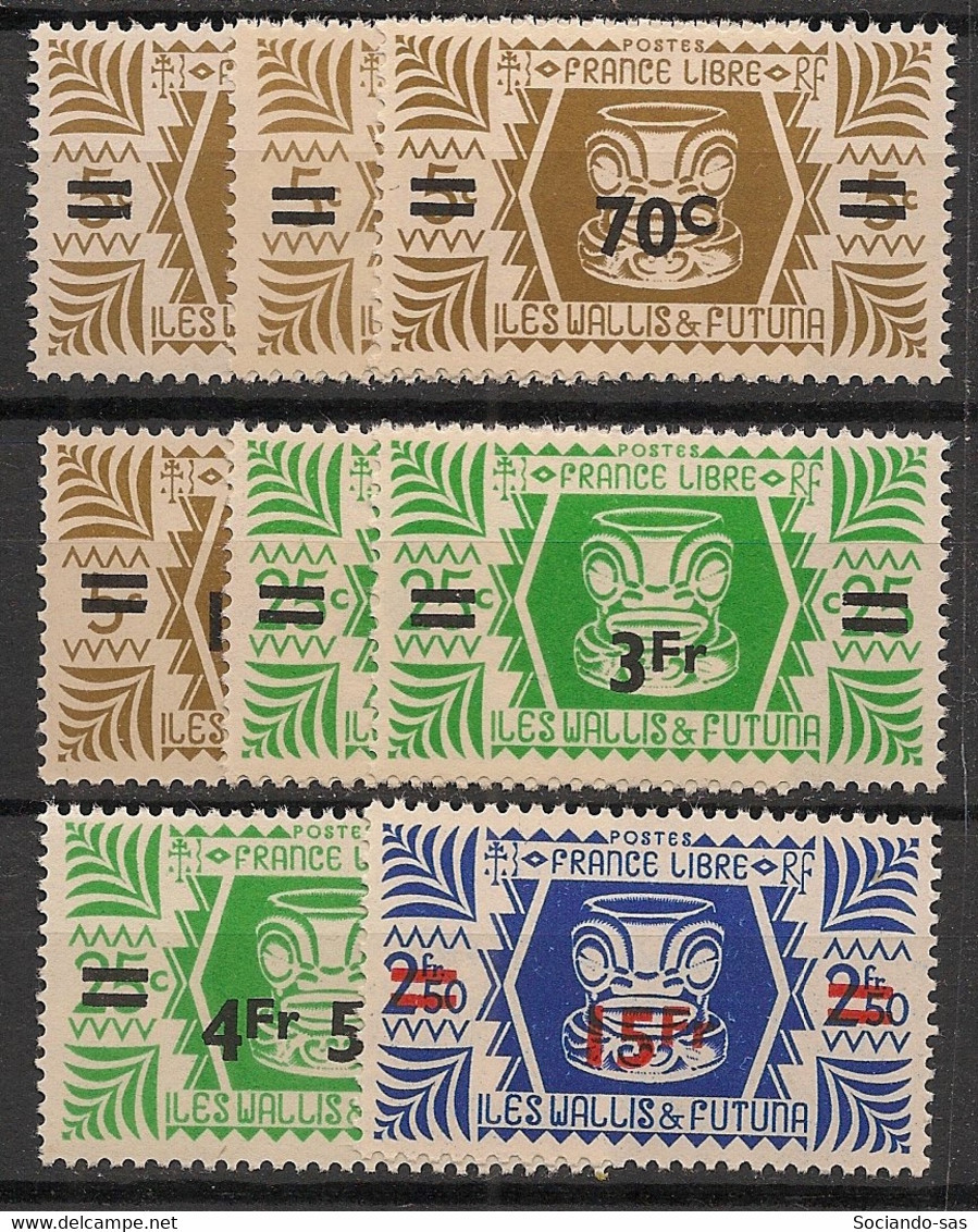 WALLIS ET FUTUNA - 1945 - N°YT. 148 à 155 - Série Complète - Neuf * / MH VF - Unused Stamps