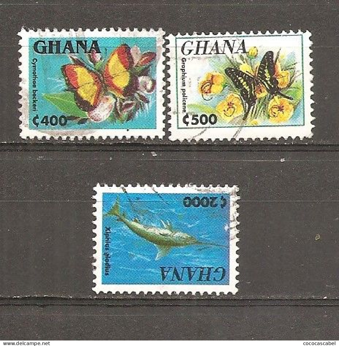 Ghana  Nº Yvert   1839-40, 42 (usado) (o) - Ghana (1957-...)