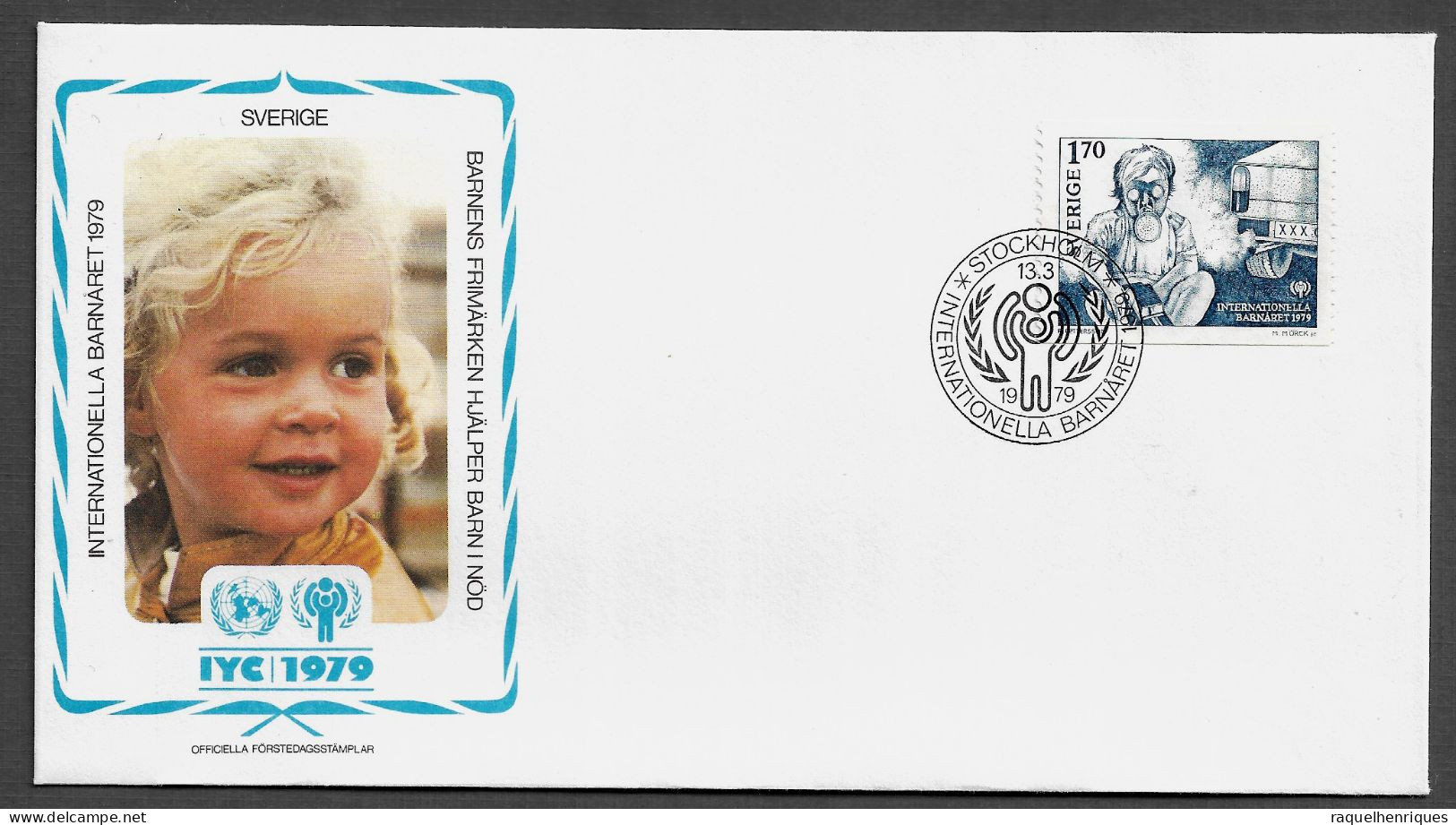 SWEDEN FDC COVER - 1979 International Year Of The Child FDC (FDC79#08) - Covers & Documents