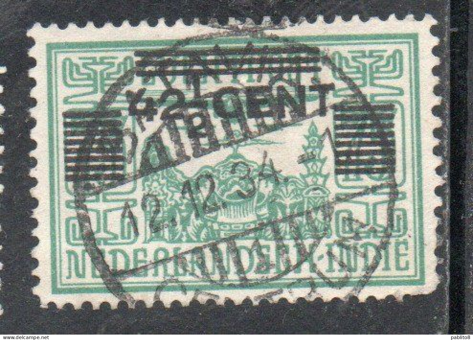 DUTCH INDIA INDIE INDE NEDERLANDS HOLLAND OLANDESE NETHERLANDS INDIES 1934 SURCHARGED 42 1/2c On 75c USED USATO - Nederlands-Indië