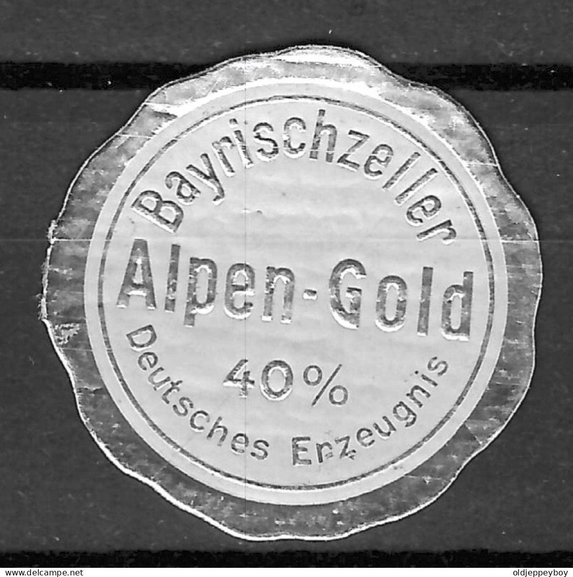 GERMANY Cinderella Vignette Reklamemarke  BAYRISCHZELLER Alpen-gold DEUTSCHES Erzeugnis  (Bad Tölz) - Erinnofilia