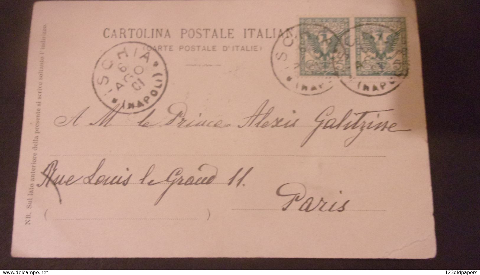 ITALIA LACCO AMENO FUNGO  1901 - Other & Unclassified