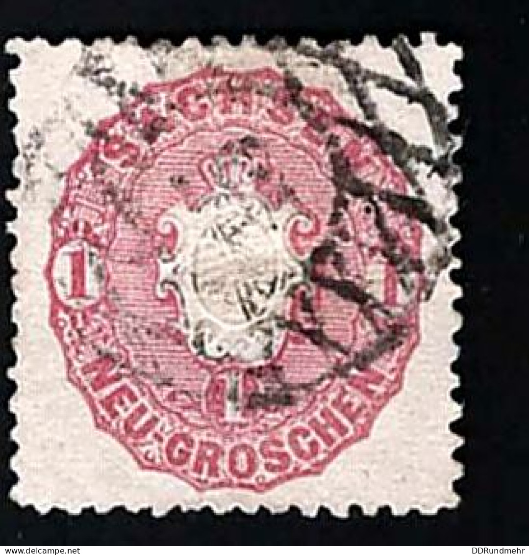 1863 Coat Of Arms  Michel DE-SA 16a Stamp Number DE-SA 17 Yvert Et Tellier DE-SA 15 Stanley Gibbons DE-SA 39 Used - Sachsen