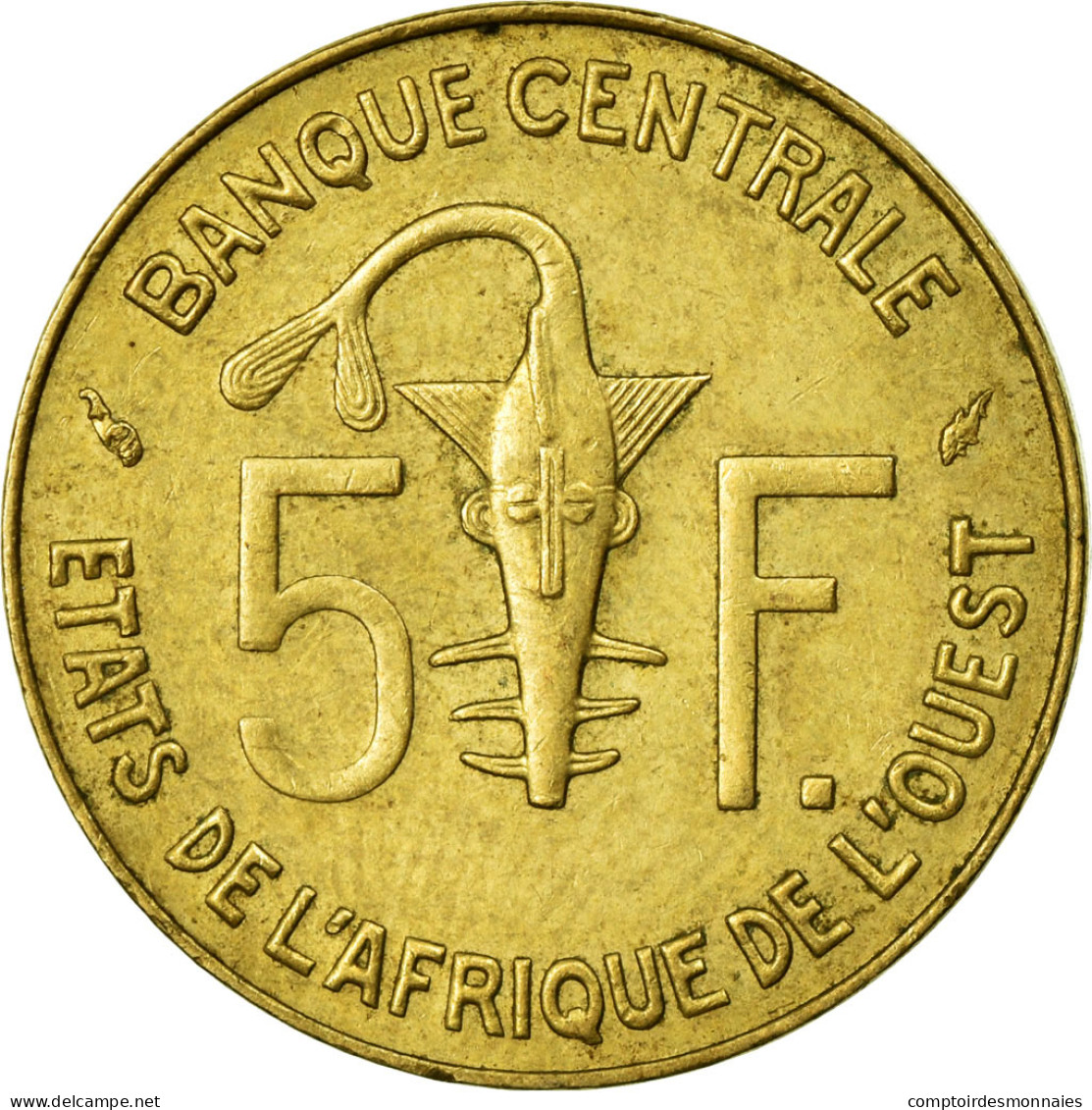 Monnaie, West African States, 5 Francs, 1985, Paris, TTB - Costa De Marfil