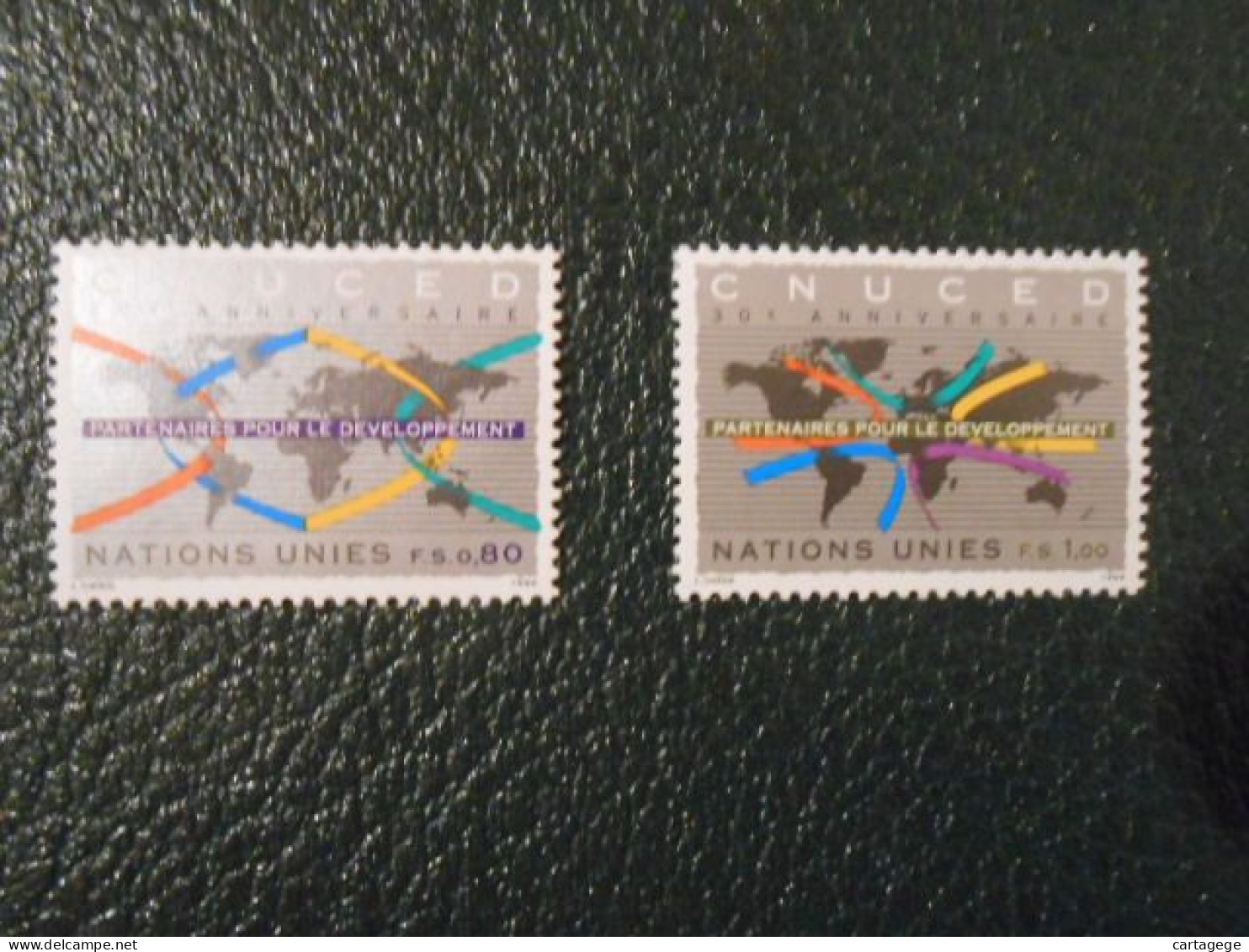 NATIONS-UNIES GENEVE YT  279/280 - 30e ANNIVERSAIRE DU CNUCED** - Unused Stamps