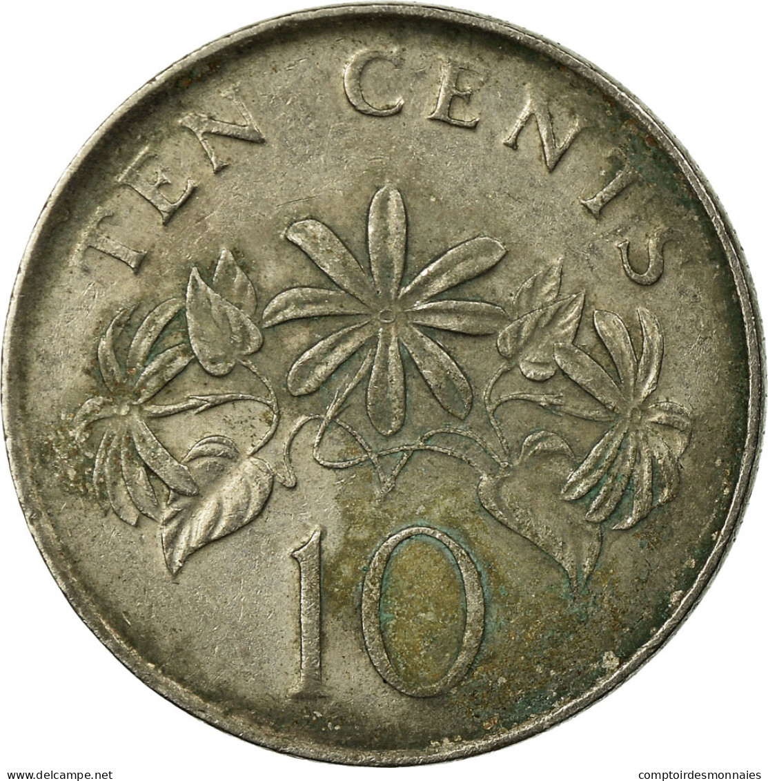 Monnaie, Singapour, 10 Cents, 2003, Singapore Mint, TTB, Copper-nickel, KM:100 - Singapore