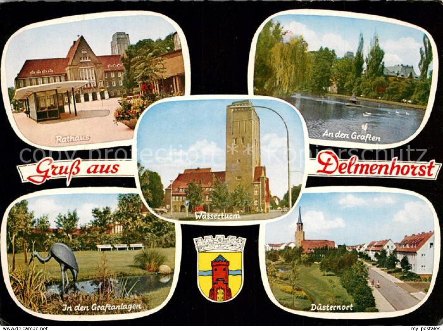 43372584 Delmenhorst Rathaus Graften D?sternort Wasserturm  Delmenhorst - Delmenhorst