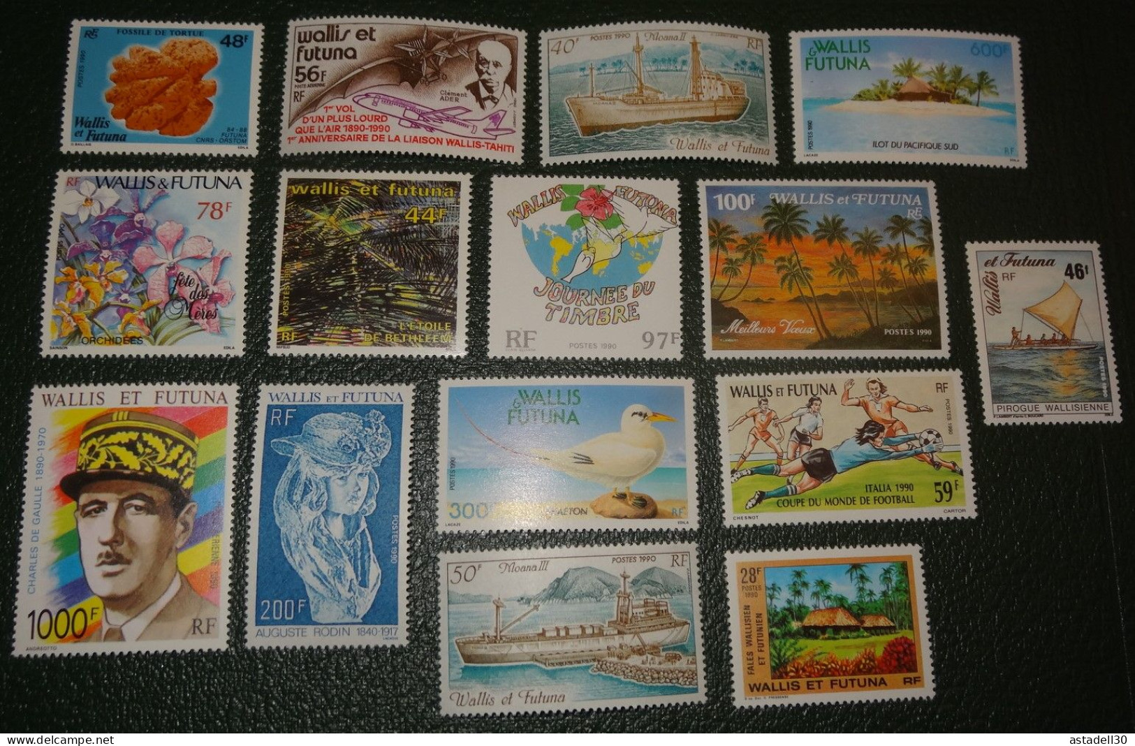 WALLIS Et FUTUNA : Année Complète 1990 **, Mint**, Neufs Sans Charniere  ................ CL1-19-6 - Nuevos