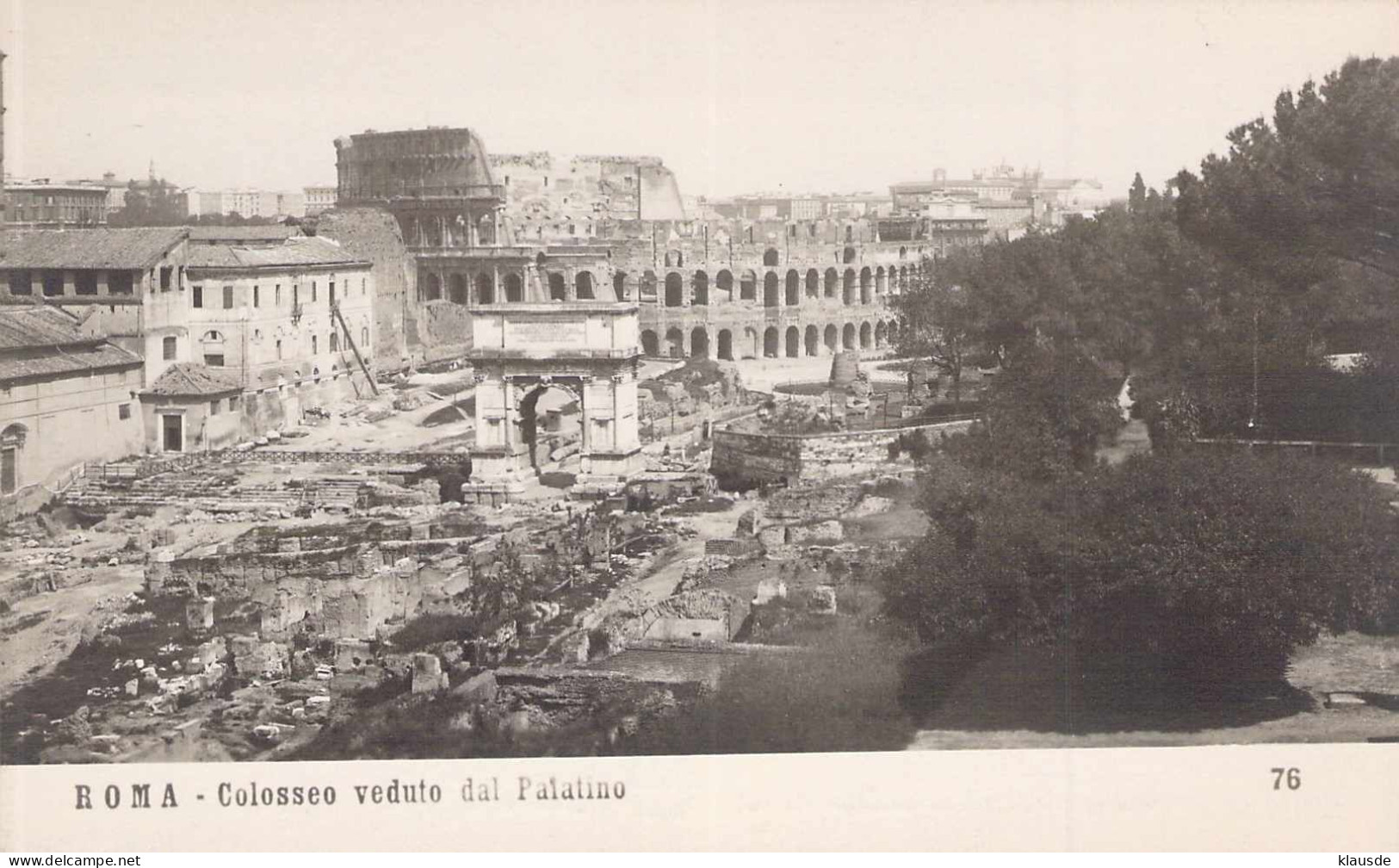 Roma - Collosseo Veduto Dal Palatino - Kolosseum