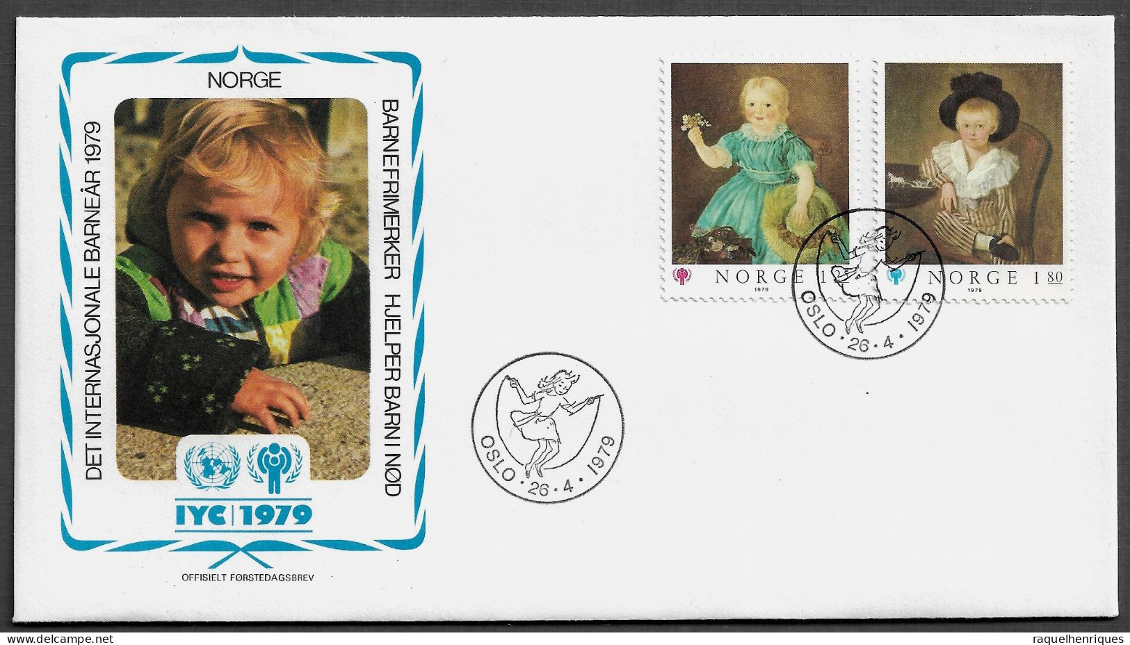 NORWAY FDC COVER - 1979 International Year Of The Child SET FDC (FDC79#08) - Briefe U. Dokumente