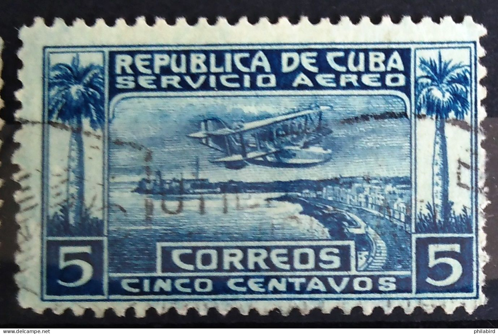 CUBA                      P.A 1                        OBLITERE - Poste Aérienne