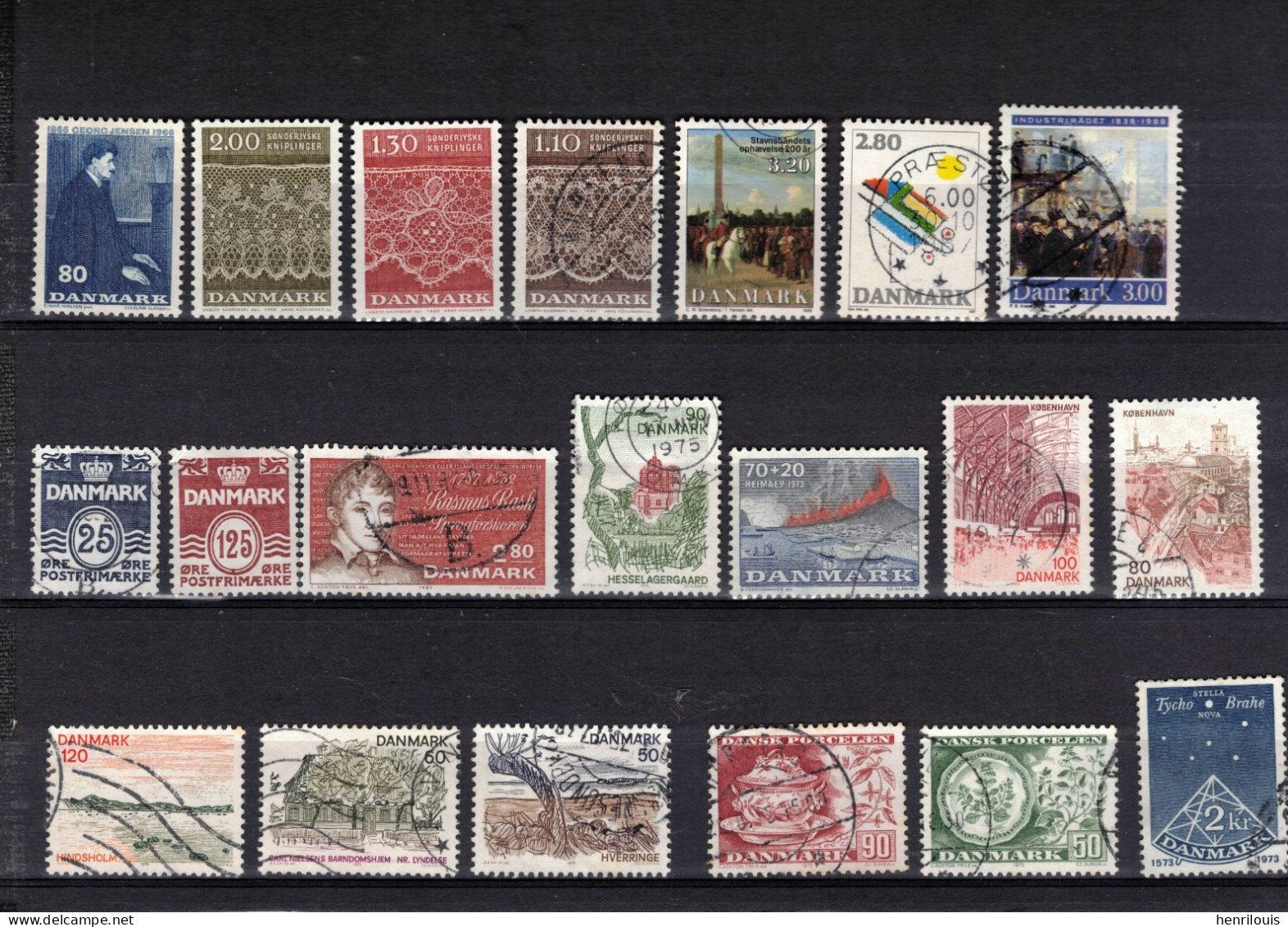 DANEMARK    Lot De Timbres Oblitérés  ( Ref 003 ) Voir 2 Scans - Mezclas (max 999 Sellos)