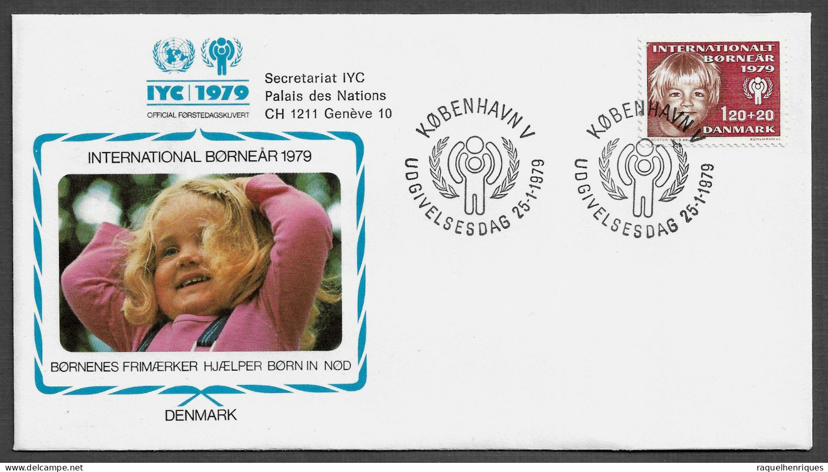 DENMARK FDC COVER - 1979 International Year Of The Child SET FDC (FDC79#08) - Briefe U. Dokumente