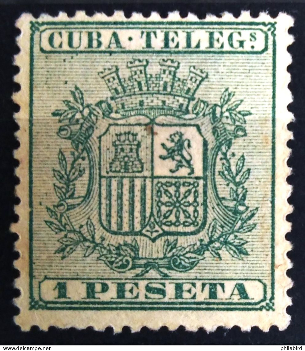 CUBA                      TELEGRAPHE  32                        NEUF SANS GOMME - Telegraphenmarken