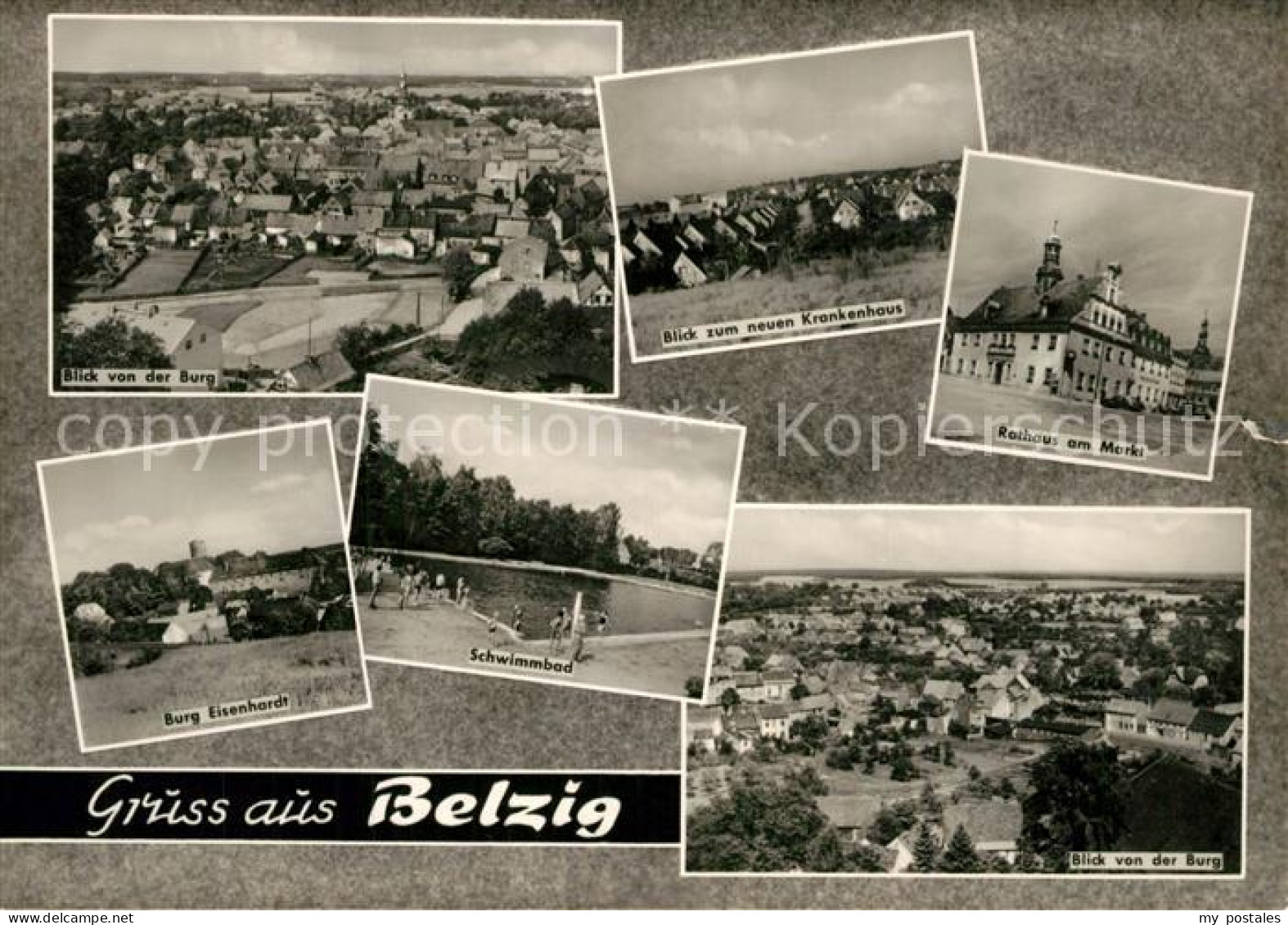 43370749 Belzig Bad Panorama Blick Von Der Burg Eisenhardt Krankenhaus Rathaus M - Belzig