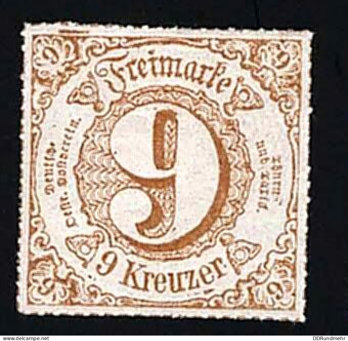 1866 Numeral   Michel DE-TT 54II Stamp Number DE-TT 63 Yvert Et Tellier DE-TT 52 Stanley Gibbons DE-TT 84 X MH - Ungebraucht