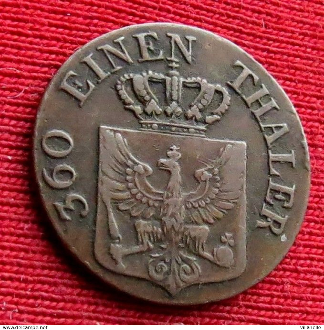 Germany Prussia 1 Pfenninge 1825 A Alemania Allemagne Preussen W ºº - Otros & Sin Clasificación