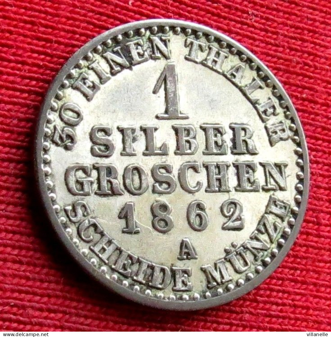 Germany Prussia 1 Grosh 1862 A Alemania Allemagne Preussen #1 W ºº - Other & Unclassified