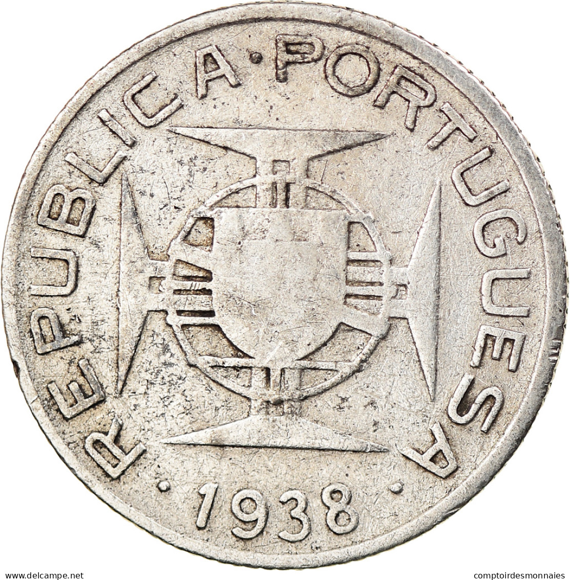 Monnaie, Mozambique, 2-1/2 Escudos, 1938, TB+, Argent, KM:68 - Mosambik