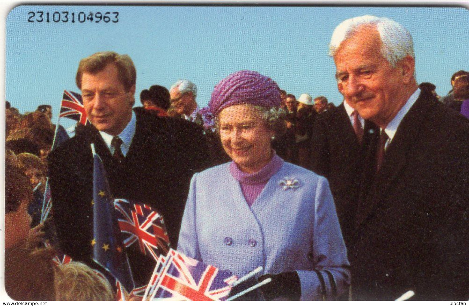 Präsident Weizsäcker TK O 370/1993 O 15€ Telefonkarte Besuch Deutschland Queen Elisabeth Von Berlin TC Tele-card Germany - Personaggi