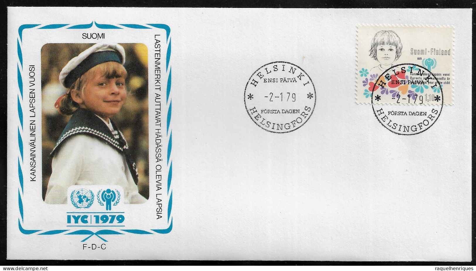 FINLAND FDC COVER - 1979 International Year Of The Child SET FDC (FDC79#08) - Lettres & Documents