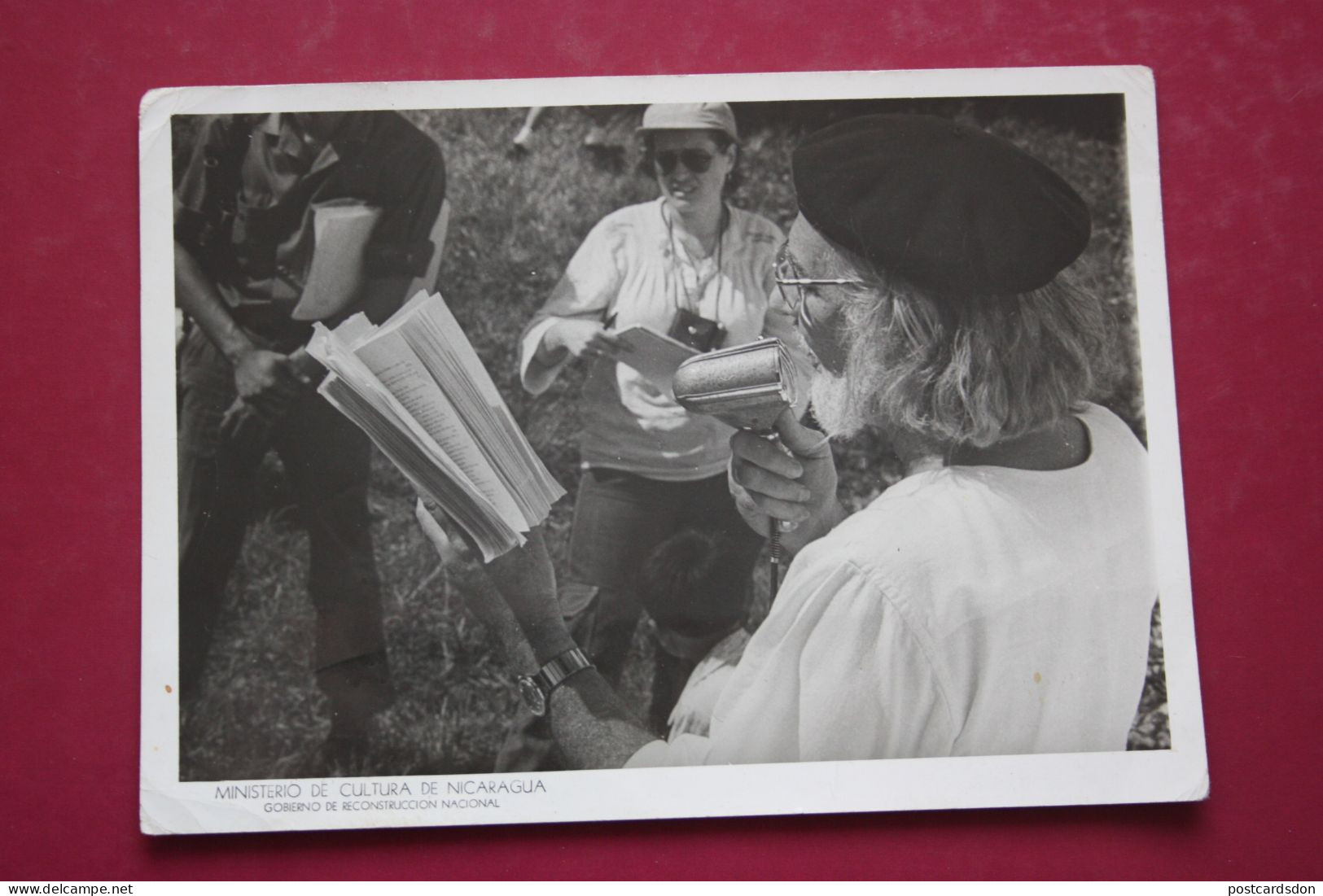 NICARAGUA. - Ministerio De Cultura - Book Reading - Old Photo Postcard - Nicaragua