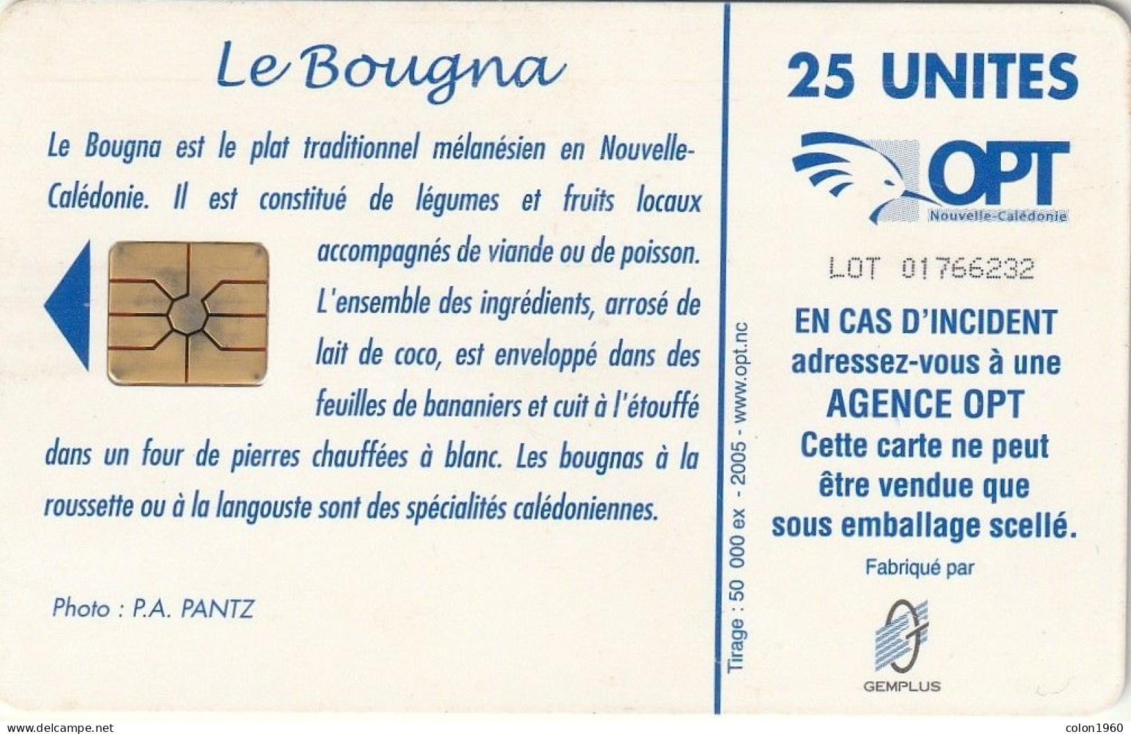 NUEVA CALEDONIA. NC-131. Le Bougna. 2005. (017) - Neukaledonien