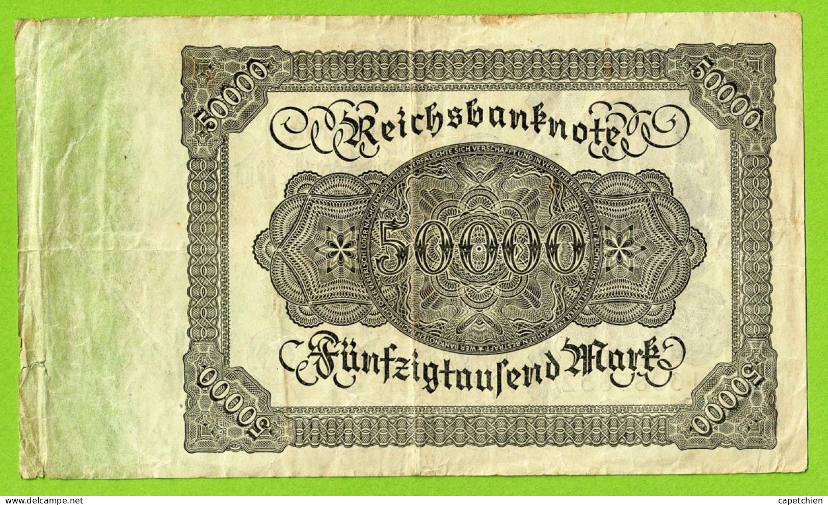 ALLEMAGNE / 3 VIEUX BILLETS DE 50.000 -- 10.000 Et 1000 MARK / 1922 / ETAT  MOYEN - 50.000 Mark