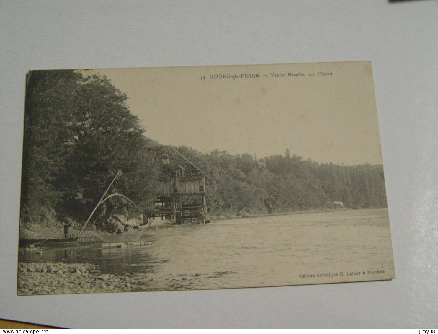 DROME-BOURG DE PEAGE-59-VIEUX MOULIN SUR L'ISERE-PECHE AU CARRE - Bourg-de-Péage