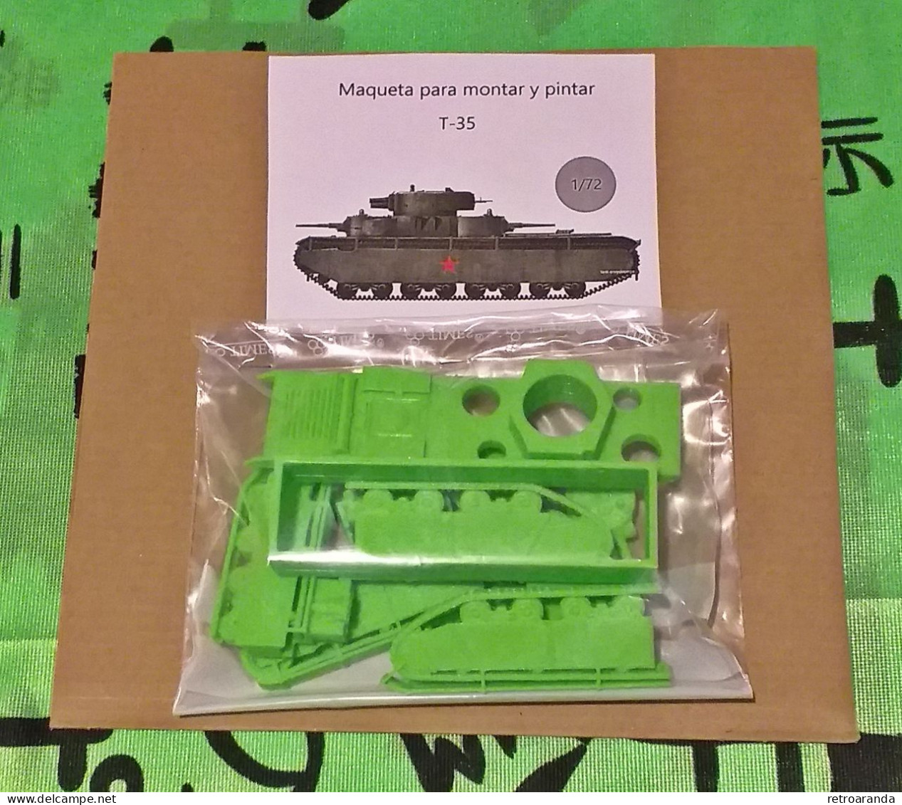 Kit Maqueta Para Montar Y Pintar - Vehículo Militar . Tanque Soviético T35 - 1935 - Veicoli Militari