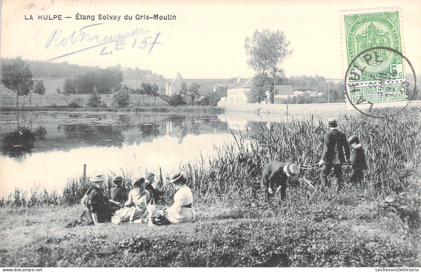 BELGIQUE - La Hulpe - Etang Solvay Du Gris Moulin - Carte Postale Ancienne - La Hulpe