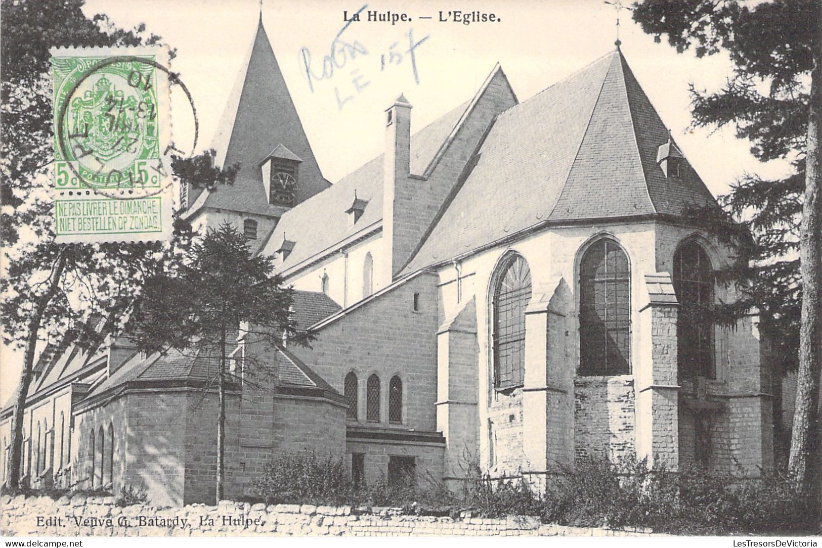 BELGIQUE - La Hulpe - L'eglise - Edit Veuve Batardy - Carte Postale Ancienne - La Hulpe