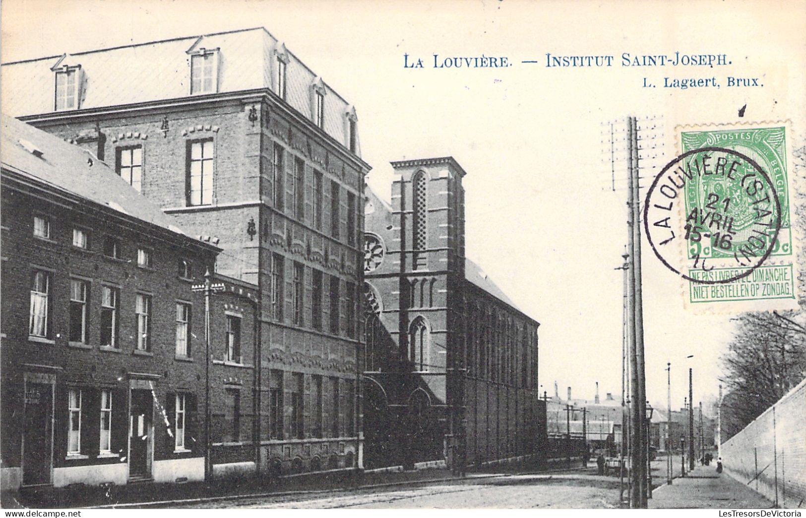 BELGIQUE - La Louviere - Institut Saint Joseph - Lagaert - Carte Postale Ancienne - La Louvière