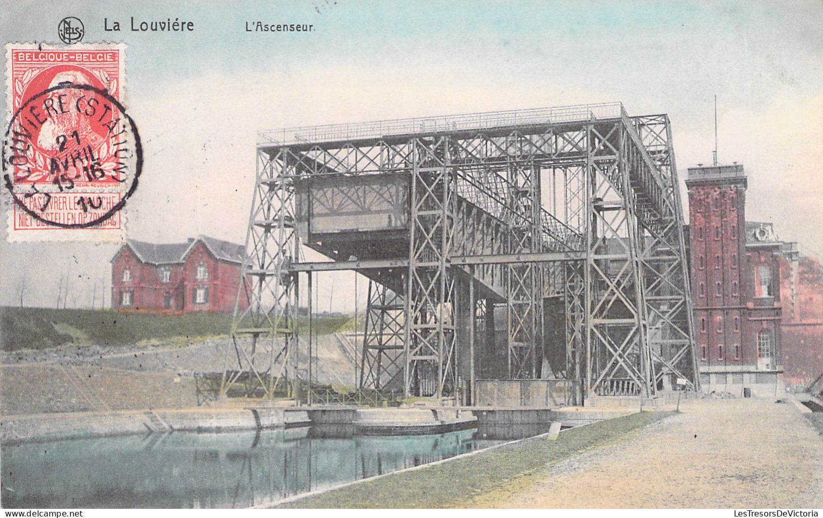 BELGIQUE - La Louviere - L'ascenseur - Colorisé - Carte Postale Ancienne - La Louvière