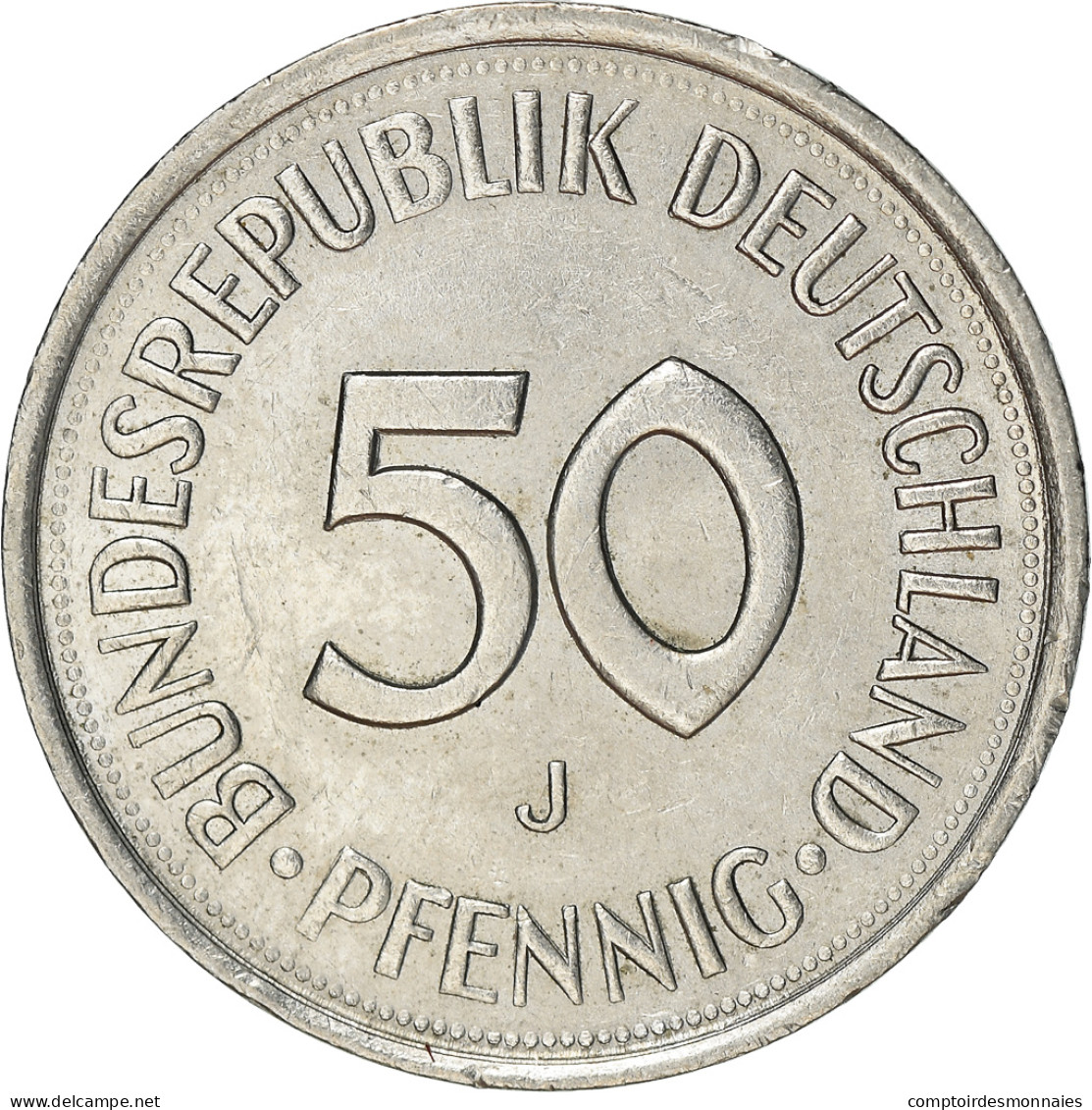 Monnaie, République Fédérale Allemande, 50 Pfennig, 1981, Hambourg, TTB - 50 Pfennig