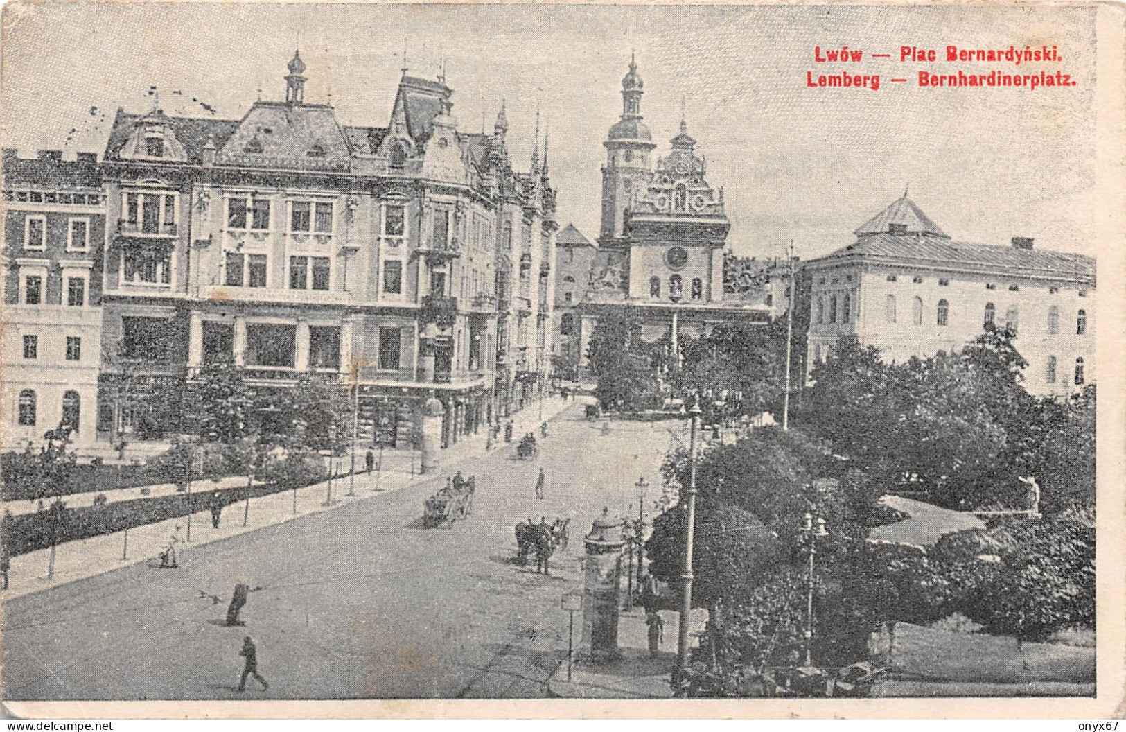 LWOW-LVOV-LVIV-LEMBERG-Ukraine-Ukrainian-plac Bernardynski-Bernhardinerplatz - Ucrania