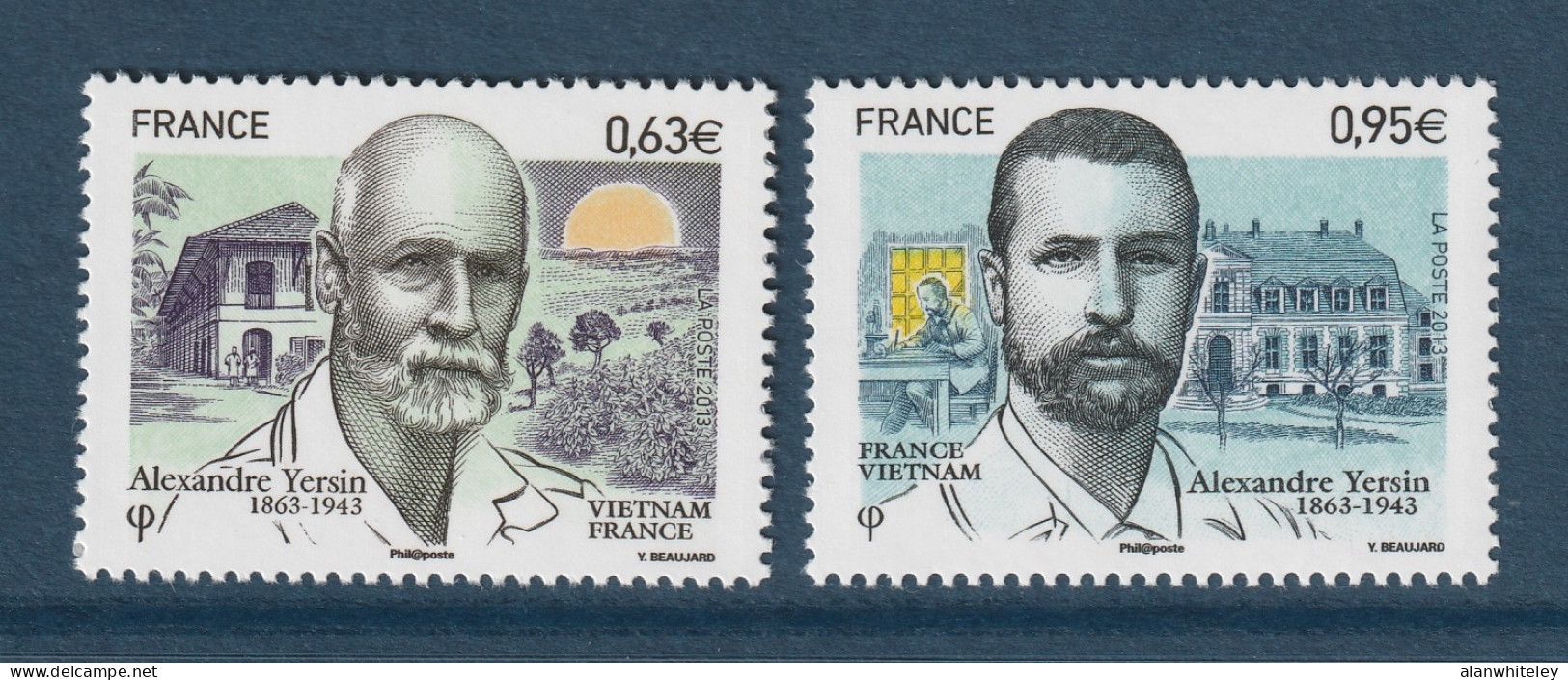 FRANCE 2013 Alexandre Yersin (Joint Issue With Vietnam): Set Of 2 Stamps UM/MNH - Gezamelijke Uitgaven