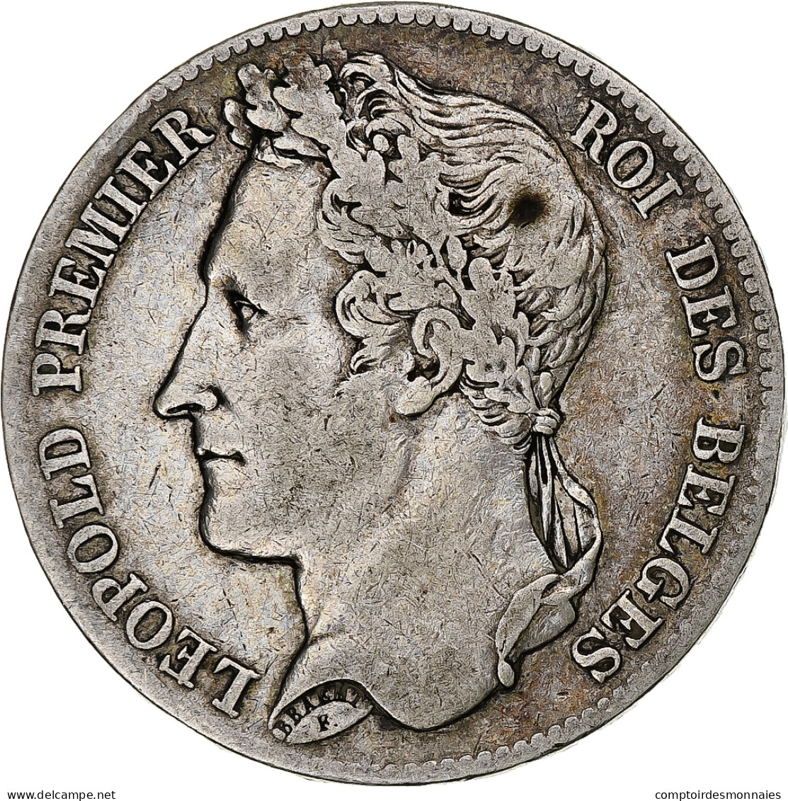 Belgique, Leopold I, 5 Francs, 5 Frank, 1847, Bruxelles, Argent, TB+, KM:3.2 - 5 Francs