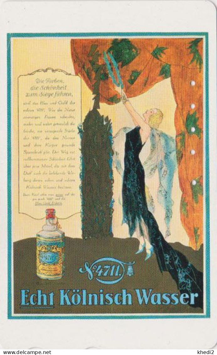 TC JAPON / 110-011 - PARFUM EAU DE COLOGNE 4711 - KÖLNISCH WASSER POSTER GERMANY Rel Femme Girl JAPAN Pc 258 - Perfumes