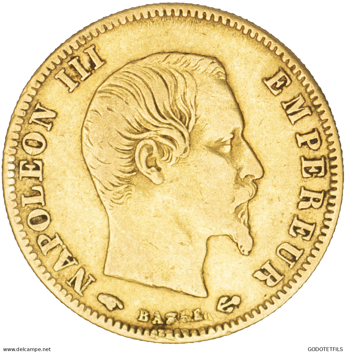 Second-Empire- 5 Francs Napoléon III Tête Nue 1859 Paris - 5 Francs (gold)