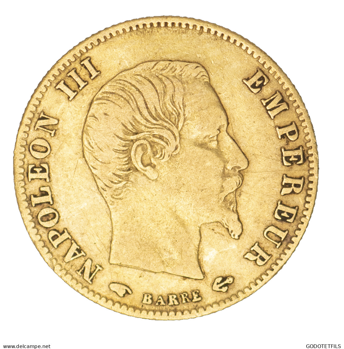 Second-Empire- 5 Francs Napoléon III Tête Nue 1860 Paris - 5 Francs (oro)