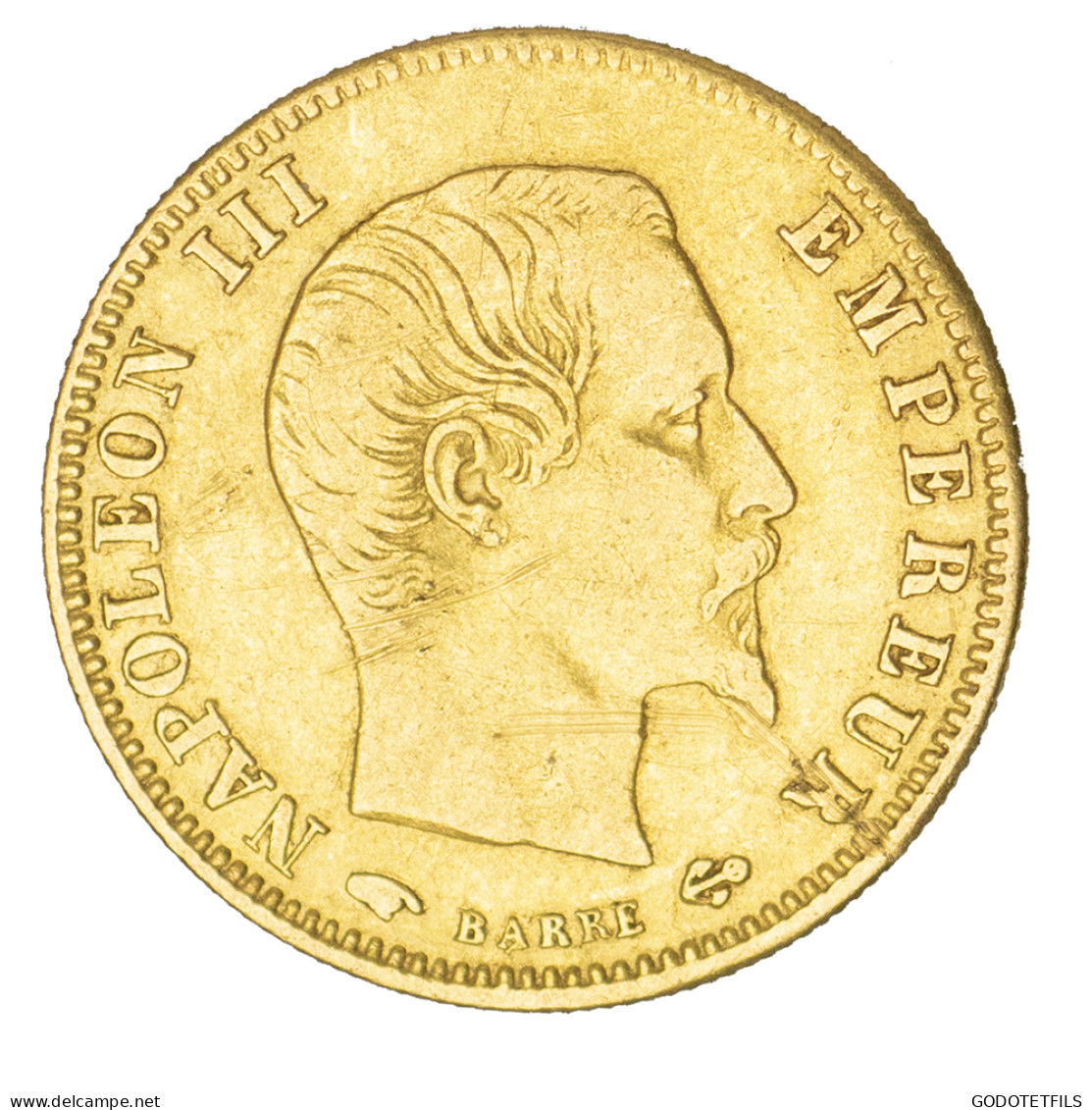 Second-Empire- 5 Francs Napoléon III Tête Nue 1857 Paris - 5 Francs (or)