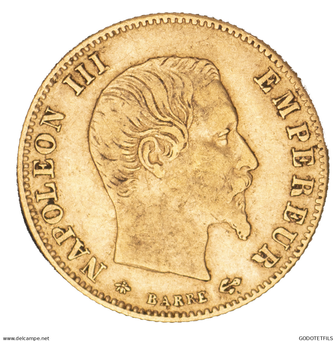 Second-Empire- 5 Francs Napoléon III Tête Nue 1860 Paris - 5 Francs (oro)