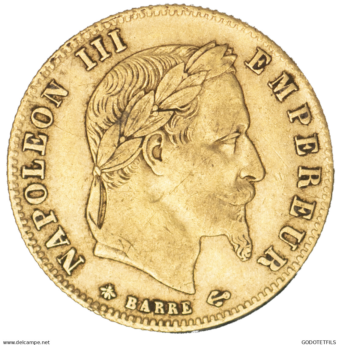 Second-Empire- 5 Francs Napoléon III Tête Laurée 1863 Paris - 5 Francs (goud)
