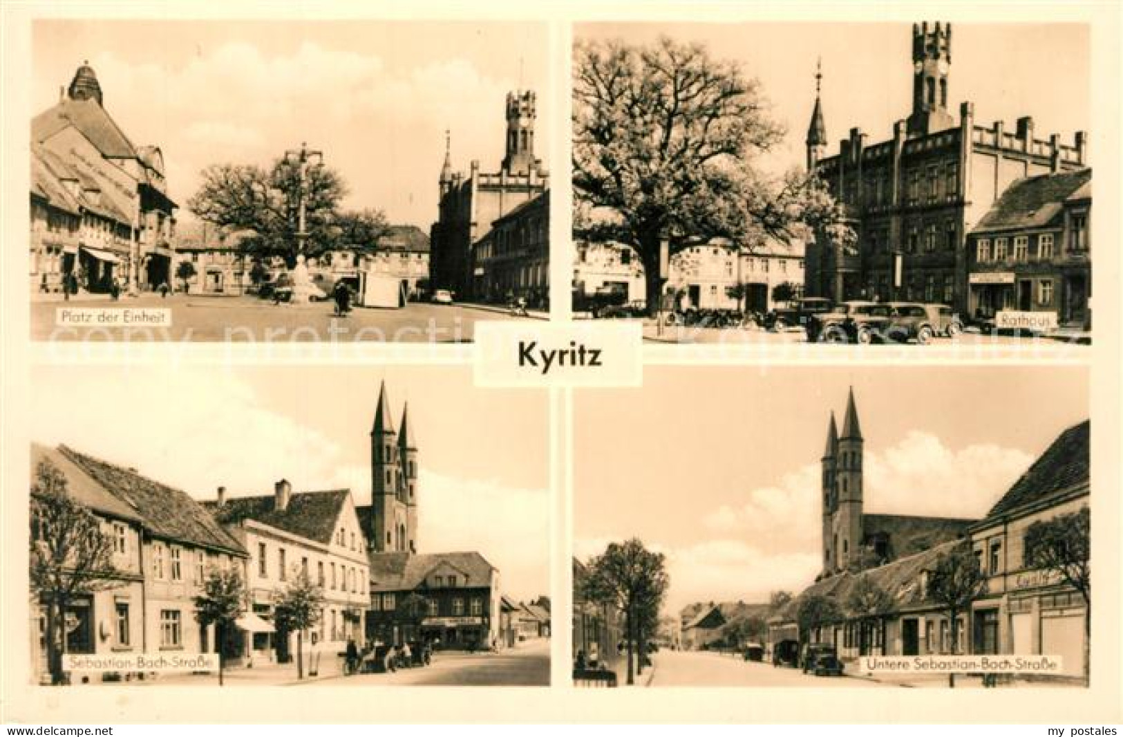 43369411 Kyritz Brandenburg Platz Der Einheit Rathaus Sebastian Bach Strasse Kir - Kyritz
